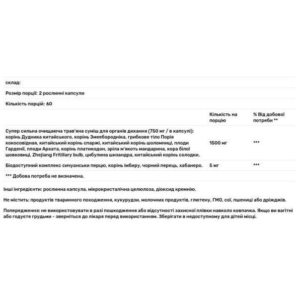 Підтримка органів дихання, ClearLungs, RidgeCrest Herbals, 120 рослинних капсул