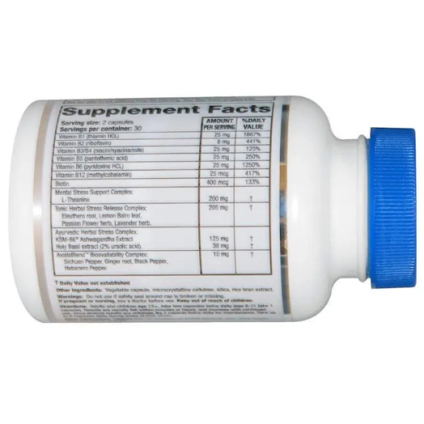 Захист від стресу, Anxiety Freе, RidgeCrest Herbals, 60 вегетаріанських капсул