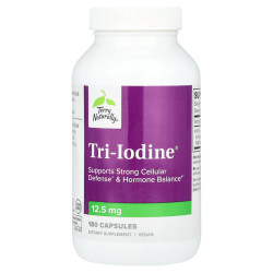 Йод 12,5 мг, Terry Naturally Tri-Iodine, 180 капсул
