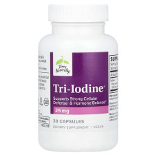 Йод, Terry Naturally Tri-Iodine, 25 мг, 30 капсул