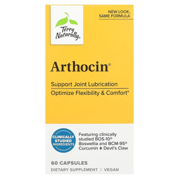 Артоцин для хрящів та суглобів, Arthocin, Terry Naturally, 60 капсул