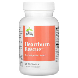 Засіб від печії, Heartburn Rescue Terry Naturally, 30 капсул