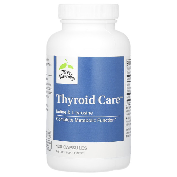 Здоров'я щитовидної залози, Thyroid Care, Terry Naturally, 120 капсул