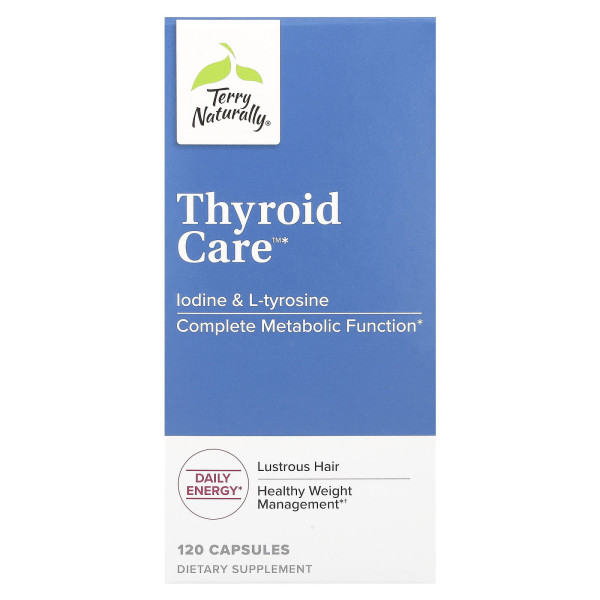 Здоров'я щитовидної залози, Thyroid Care, Terry Naturally, 120 капсул
