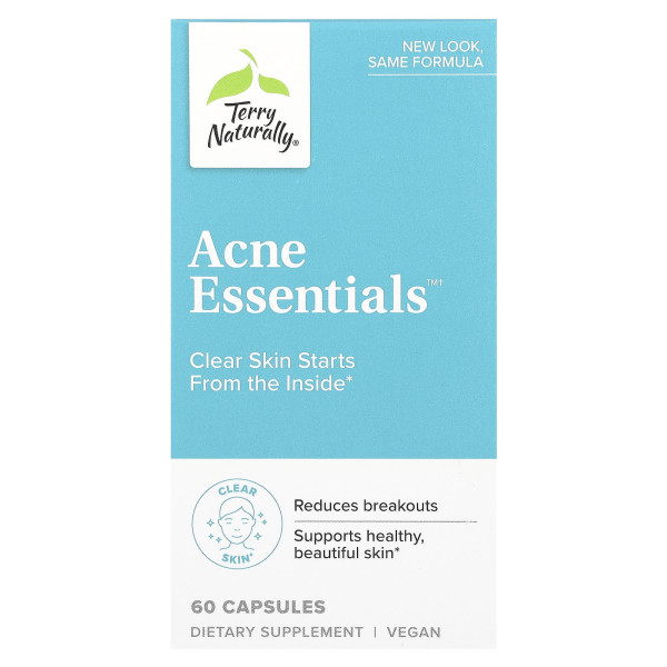 Боротьба з акне, Acne Essentials, Terry Naturally, 60 капсул