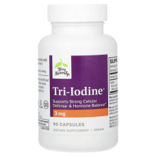 Йод Tri-Iodine 3 мг, Terry Naturally Tri-Iodine, три форми йоду, 90 капсул