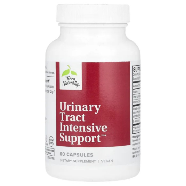 Підтримка сечових шляхів, Urinary Tract Intensive Support, Terry Naturally, інтенсивна, 60 капсул