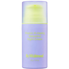 Нічний крем для обличчя з ретинолом та бакучиолом омолоджуючий, Vitamin A-mazing Bakuchiol Night Cream By Wishtrend, 30 г