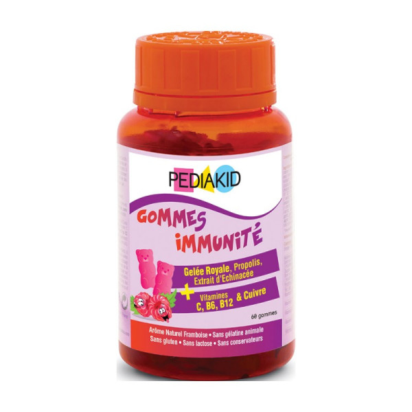 Підтримка імунітету у дітей, Erasers Immunity (Gommes Immunite), Pediakid, 60 ведмедиків
