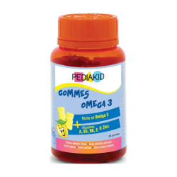 Омега-3 для дітей, Pediakid Radiergummis Omega 3, 60 жувальних цукерок