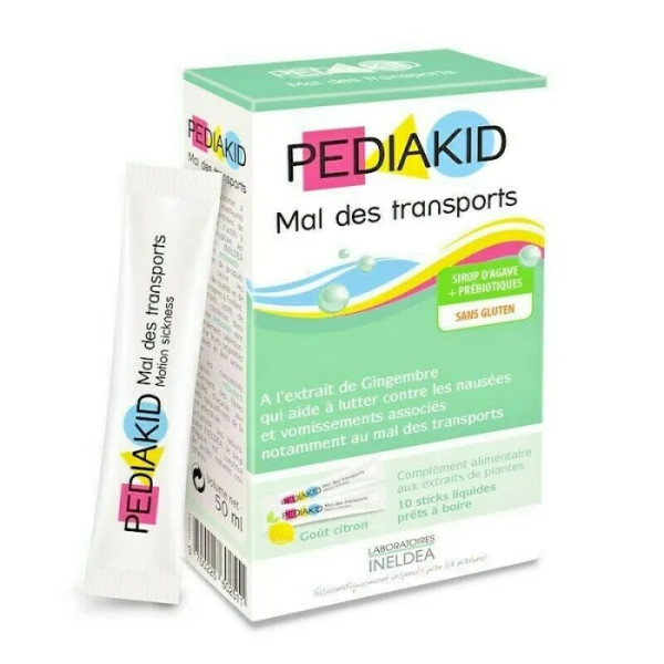 Засіб від нудоти, блювоти, заколисування в транспорті, Nauseesvomissements Mal Des Transports, Pediakid, для дітей, 10 стіків