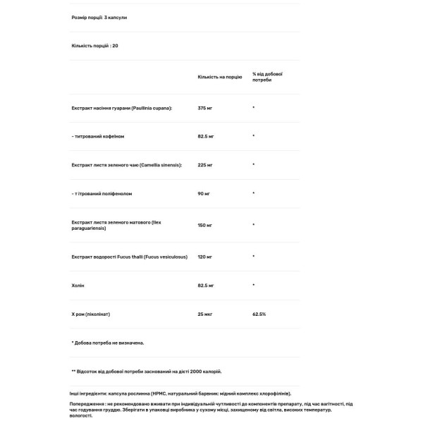 Еффінесс, Effiness Starter Minceur, NutriExpert, спалювання жиру, 60 капсул