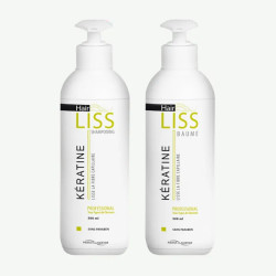 Шампунь + бальзам с кератином, набор, Institut Claude Bell Hairliss Keratine, 500 мл + 500 мл