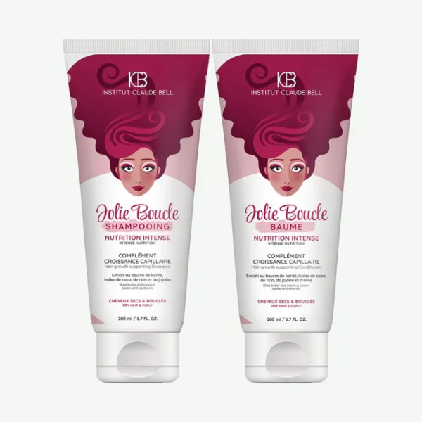 Набір для сухого та кучерявого волосся, Jolie Boucle Duo, Institut Claude Bell, Шампунь + Бальзам, 200 мл + 200 мл