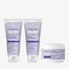 Набір для нейтралізації жовтизни волосся, Sublime Silver Routine Institut Claude Bell, шампунь, бальзам та маска, 200 мл, 200 мл та 250 мл