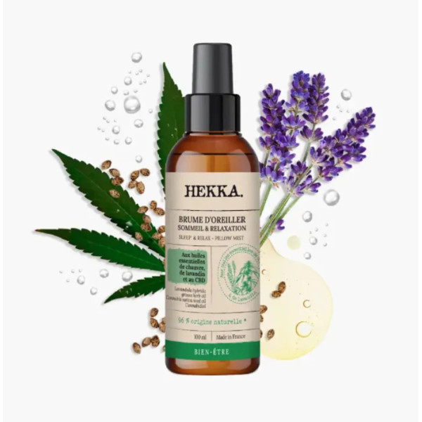 Спрей для подушки, з ефірними маслами, Pillow Mist with - Sleep and Relaxation, HEKKA, для швидкого засинання та спокійного сну, 100 мл