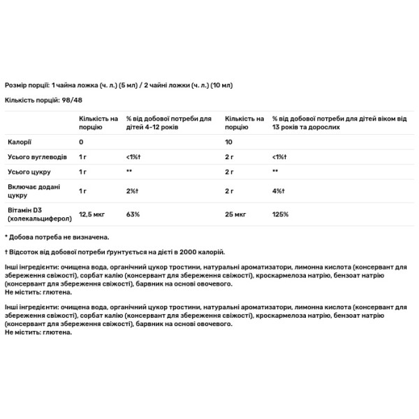 Вітамін D3, Vitamin D3, Nature's Way, ягідний смак, 25 мкг (1000 МО), 480 мл
