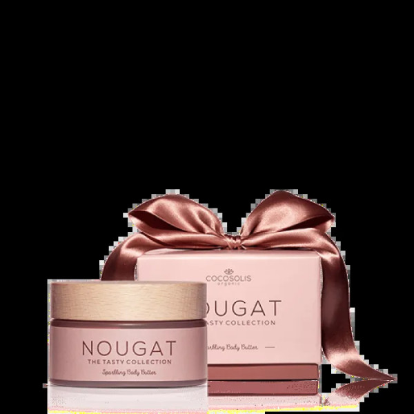 Олія для тіла, Nougat Sparkling Body Butter, COCOSOLIS, ігриста, 250 мл