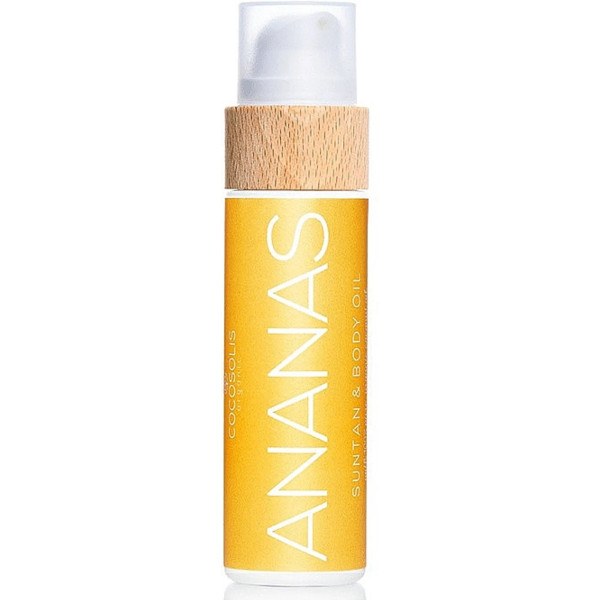 Олія для засмаги, ANANAS Suntan & Body Oil, COCOSOLIS, аромат ананаса та ванілі, 110 мл