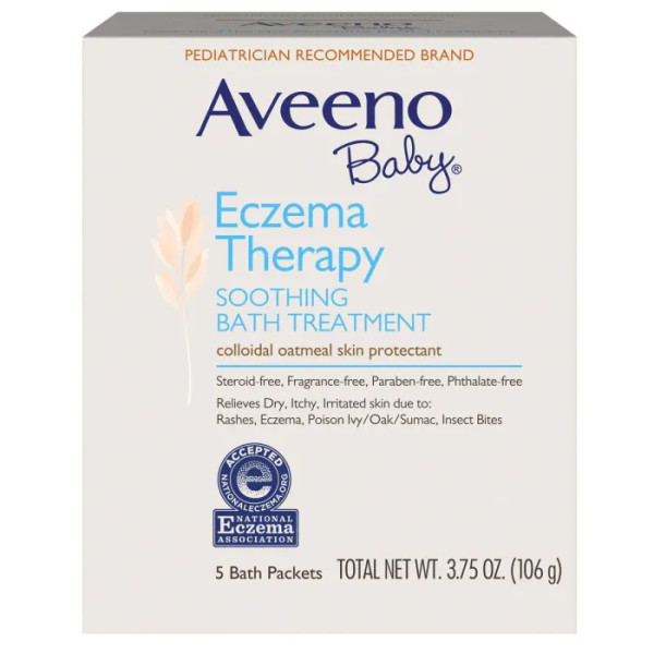 Суміш для ванни, від дерматиту, Soothing Bath, Aveeno, 5 процедур, 106 г
