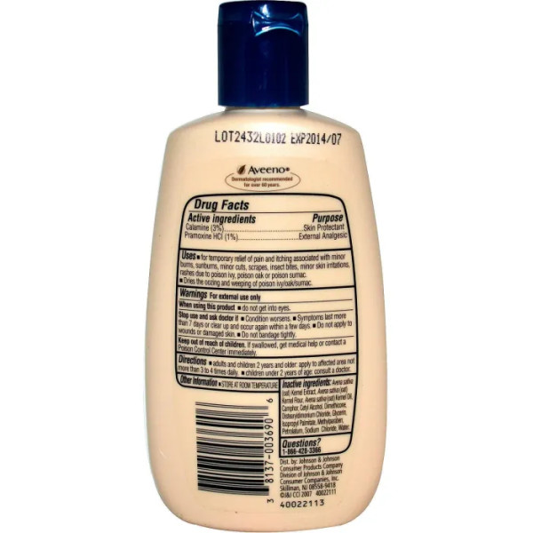 Лосьйон анти-свербіж, Lotion, Aveeno, Active Naturals, концентрований, 118 мл