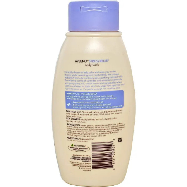 Гель для душа, антистресс, Body Wash, Aveeno, 354 мл
