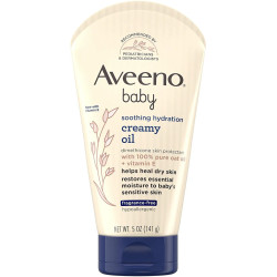 Крем масло для детей, Aveeno Creamy Oil, успокаивающее и увлажняющее, 141 г