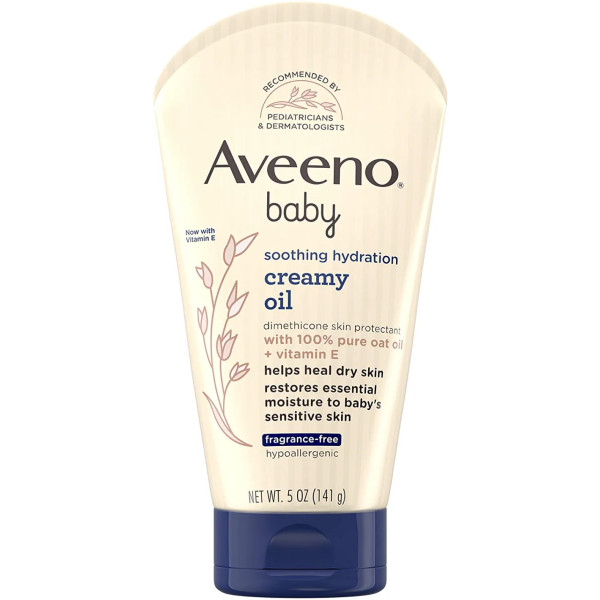 Олія кремоподібна для дітей, Creamy Oil, Aveeno, заспокійливе та зволожуюча, 141 г