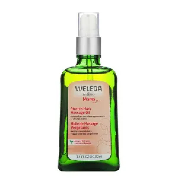 Олія для профілактики розтяжок, Stretch Mark Massage Oil, Weleda, мигдальний екстракт, 100 мл