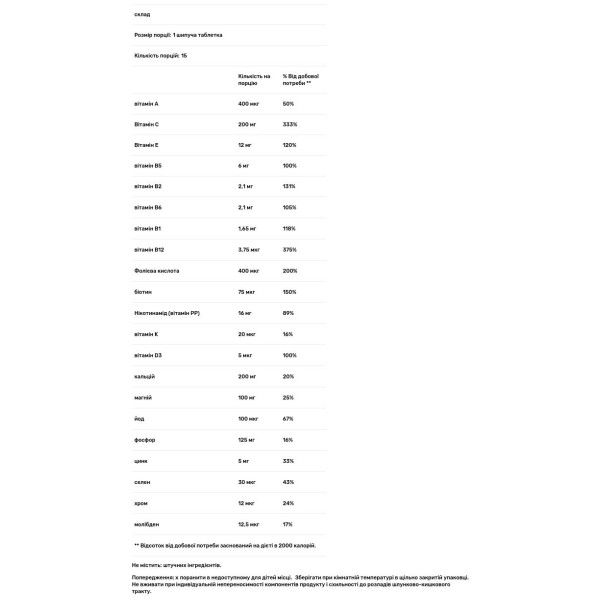 Вітаміни від А до Цинку, Доппельгерц актив, смак персика і маракуї, 15 шипучих таблеток