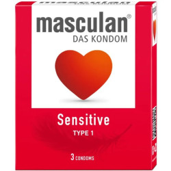 Презервативи підвищеної чутливості, Masculan Sensitive, 3 шт.