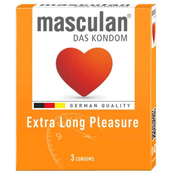 Презервативи, Extra Long Pleasure, Masculan, тривале задоволення, 3 штуки