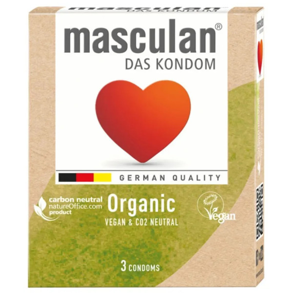 Презервативи, Organic, Masculan, органік, 3 штуки