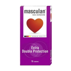 Презервативи з пухирцями, Masculan Extra Double Protection, подвійний захист 10 шт