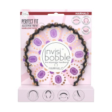 Ободок для волосся, Invisibobble HAIRHALO BRITISH ROYAL PUT YOUR CROWN ON, колір чорний з камінням