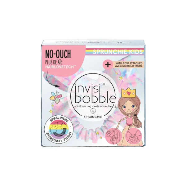 Резинка-браслет для волосся, SPRUNCHIE KIDS - Sweets for my sweet, Invisibobble, для дітей, колір блакитний\/ніжно-рожевий