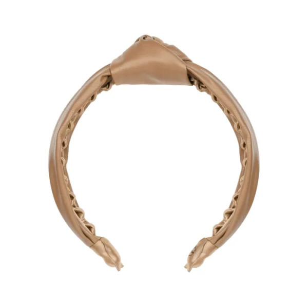 Обруч для волосся, HAIRHALO Fall in love Hello Pumpkin, Invisibobble, колір бежевий шкіряний