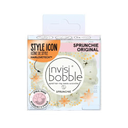 Гумка браслет для волосся, SPRUNCHIE Time To Shine Sparkle is Real Invisibobble, молочний