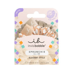 Резинка-браслет для волос, SPRUNCHIE SLIM Alegria Rooting for You Invisibobble, цвет золотой/бежевый