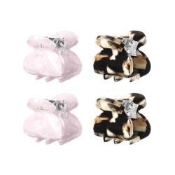Заколки для волос, CLIPSTAR Petit Four Invisibobble, розовый тигровый