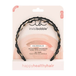 Ободок для волосся, Invisibobble HAIRHALO Chique and Classy, ​​колір чорний/леопардовий