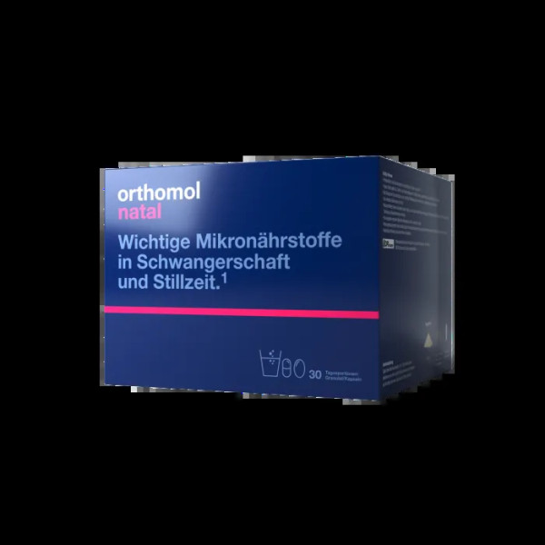 Вітаміни для вагітних, Natal, Orthomol, 90 капсул + 30 порошків