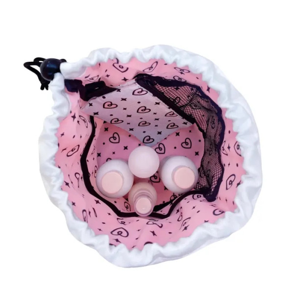 Подарунковий набір 4 в 1, Reiseset 4 in 1, Bilou, для волосся та тіла, карамельний макарун, шампунь для волосся + кондиціонер для волосся + спрей для волосся + пінка для душу + косметичка