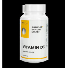 Вітамін D3 5000 МО, Progress Nutrition Vitamin D3, 90 гелевих капсул
