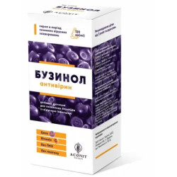 Бузинол антивірін, Aconit Eco Herb, 120 мл, сироп з цинком та вітаміном C
