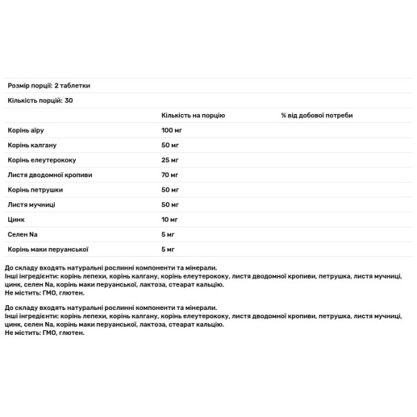 Фаворит-Прост, Рослина Карпат, підтримка чоловічої сили та здоров'я, 500 мг, 60 таблеток