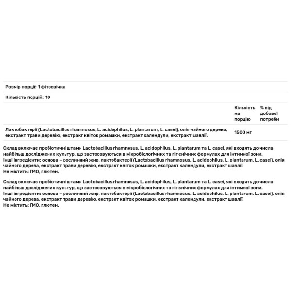 Фітосвічки Вагіфлорин, Рослина Карпат, підтримка жіночого здоров'я, 1500 мг, 10 фітосвічок