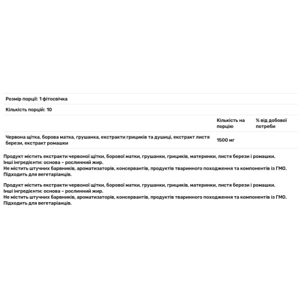 Фітосвічки Гінекоурін, Рослина Карпат, натуральний засіб для жіночого та чоловічого здоров'я, 1500 мг, 10 фітосвічок