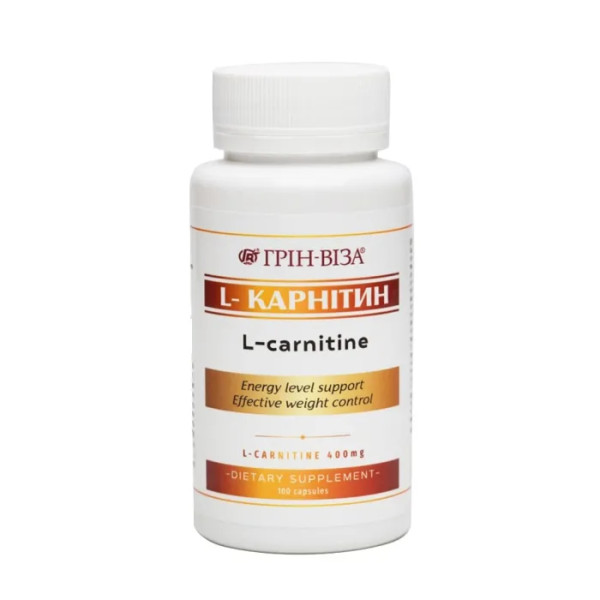 L-карнітин, Фітофорте, Грін-Віза, 100 капсул