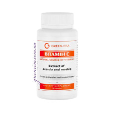 Натуральний вітамін C, Natural Vitamin C Green-Visa, 90 капсул